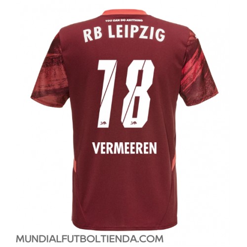 Camiseta RB Leipzig Arthur Vermeeren #18 Segunda Equipación Replica 2024-25 mangas cortas
